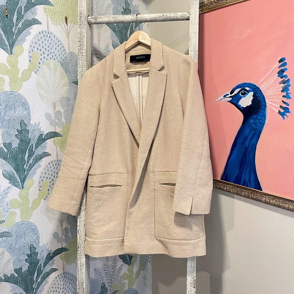 Zara Basic Textured Blazer